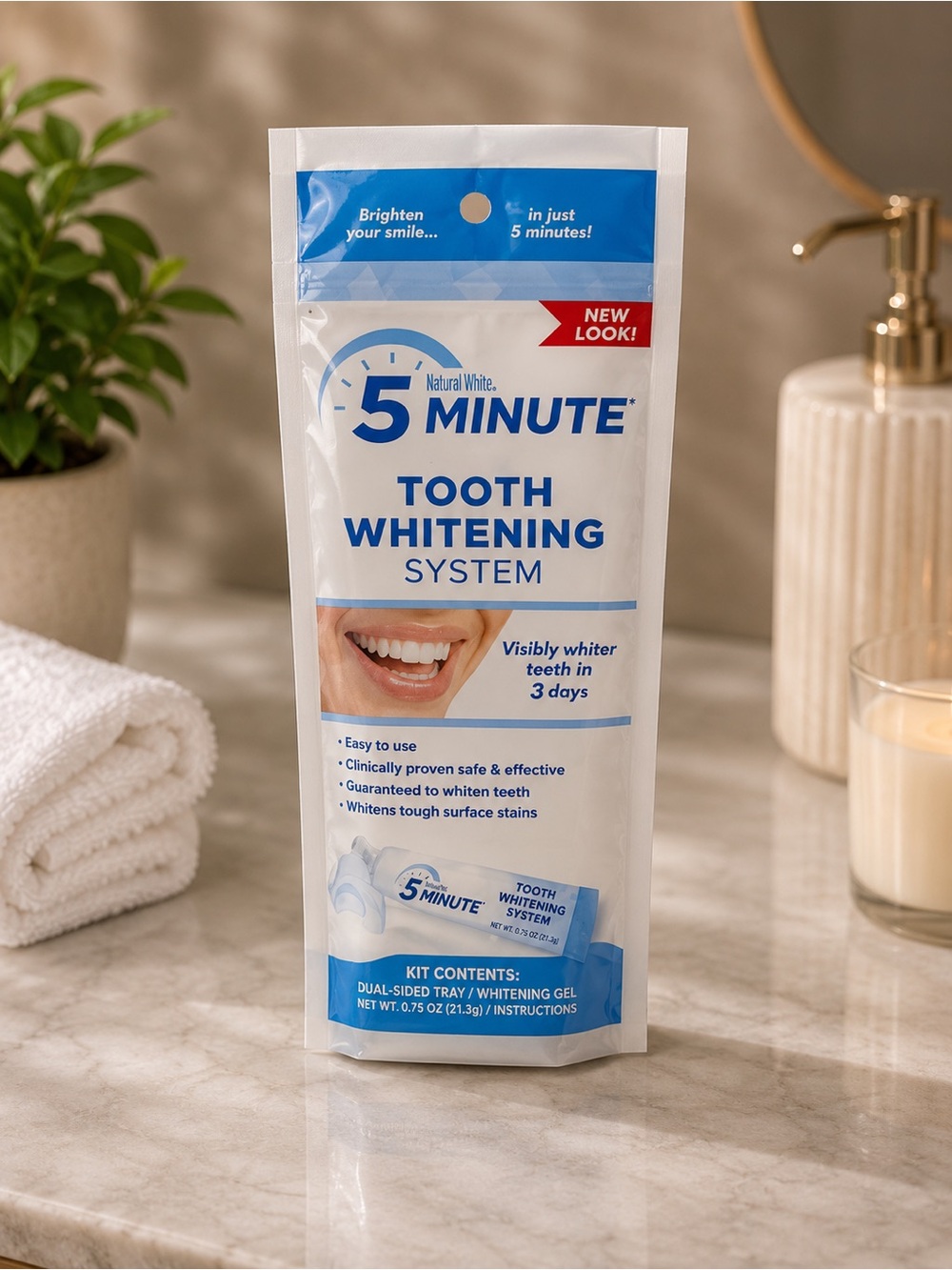 5 Minute Tooth Whitening System - White & Blue Packaging